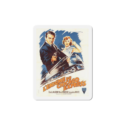 The Narrow Margin 1952 Movie Poster Die-Cut Magnet-6 Inch-The Sticker Space