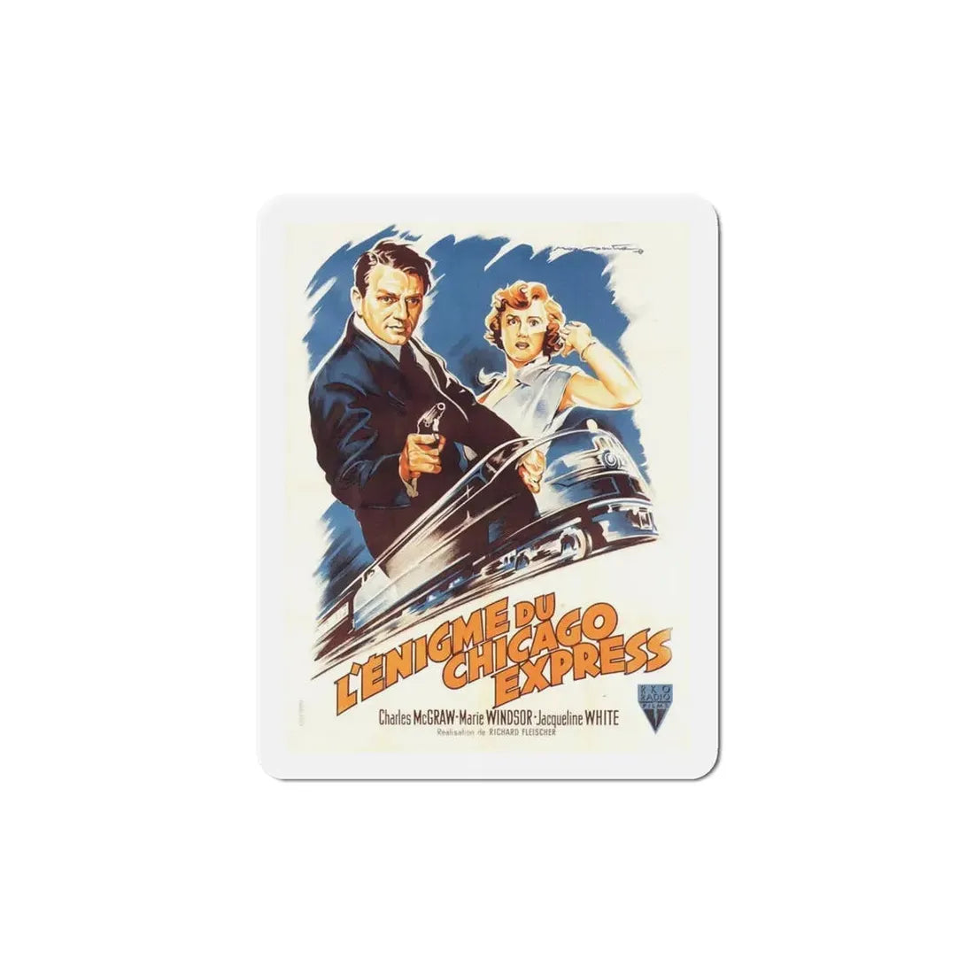 The Narrow Margin 1952 Movie Poster Refrigerator Magnet 6 Inch - The Sticker Space