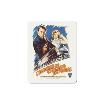 The Narrow Margin 1952 Movie Poster Refrigerator Magnet 6 Inch - The Sticker Space