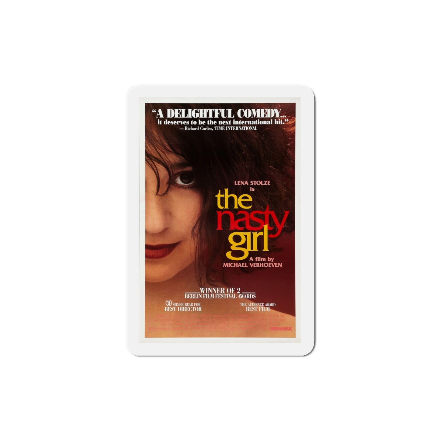 The Nasty Girl 1990 Movie Poster Die-Cut Magnet-4" x 4"-The Sticker Space