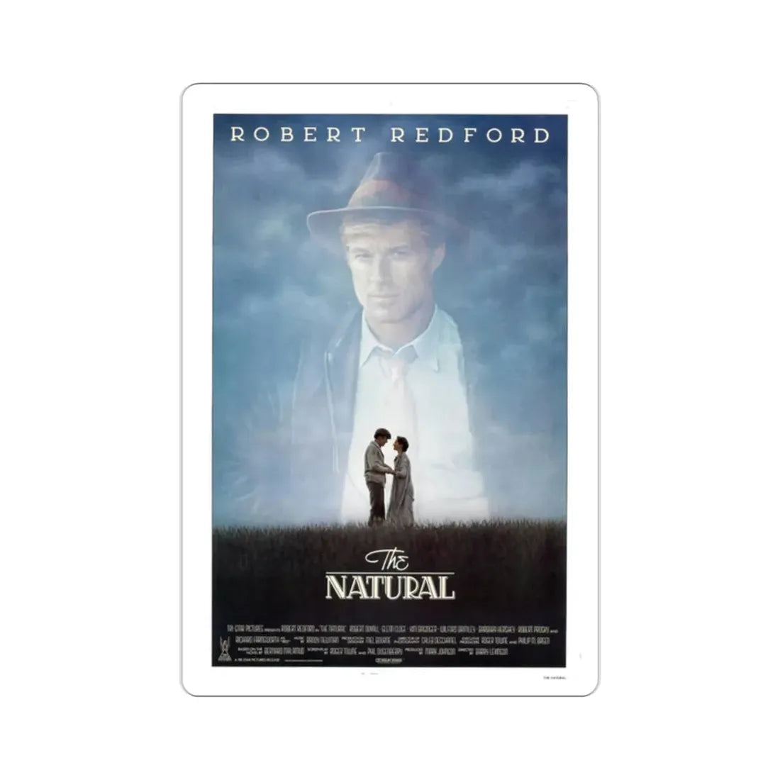 The Natural 1984 Movie Poster STICKER Vinyl Die-Cut Decal 2 Inch - The Sticker Space