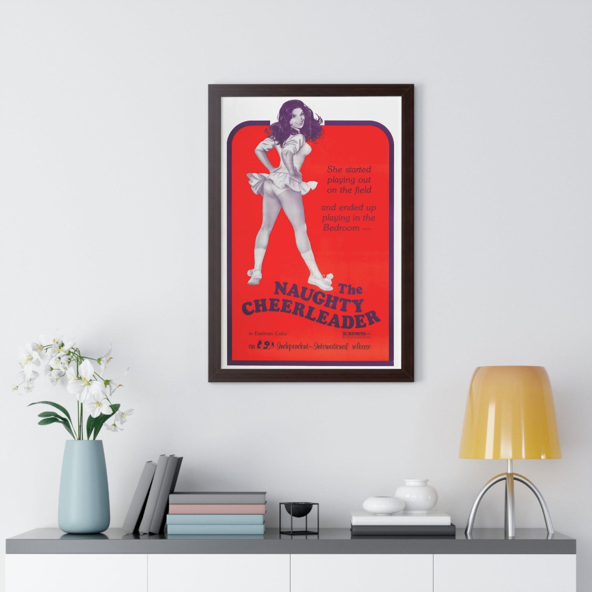 THE NAUGHTY CHEERLEADER 1970 - Framed Movie Poster-The Sticker Space