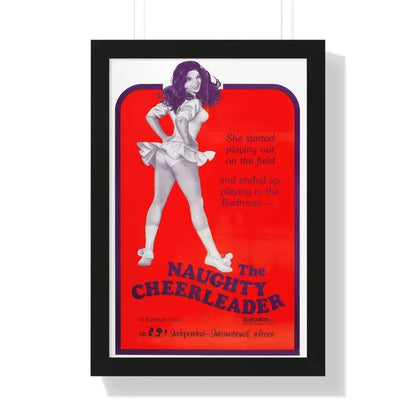 THE NAUGHTY CHEERLEADER 1970 - Framed Movie Poster 16″ x 24″ Black - The Sticker Space