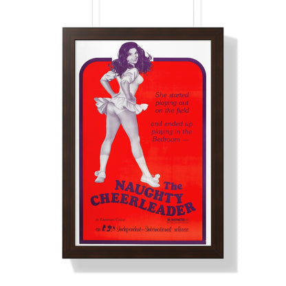 THE NAUGHTY CHEERLEADER 1970 - Framed Movie Poster-16″ x 24″-The Sticker Space