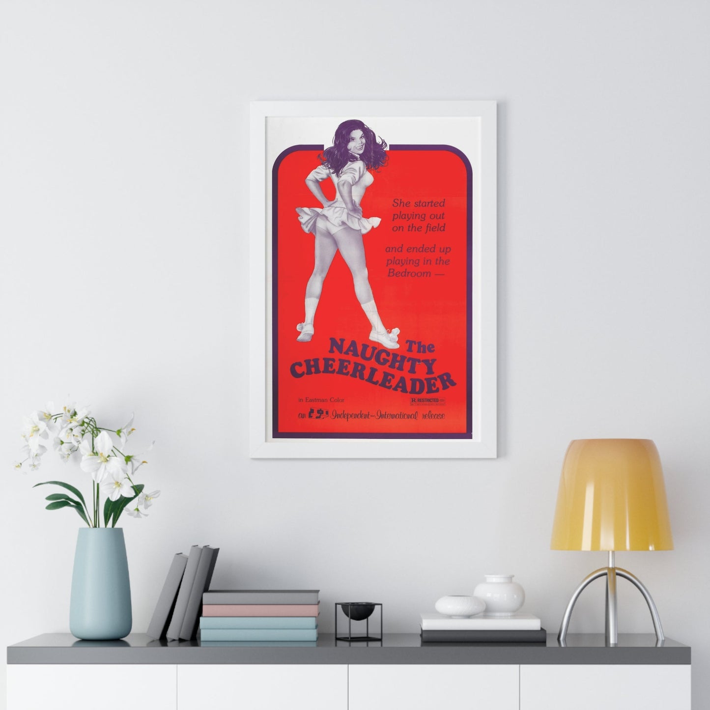 THE NAUGHTY CHEERLEADER 1970 - Framed Movie Poster-The Sticker Space