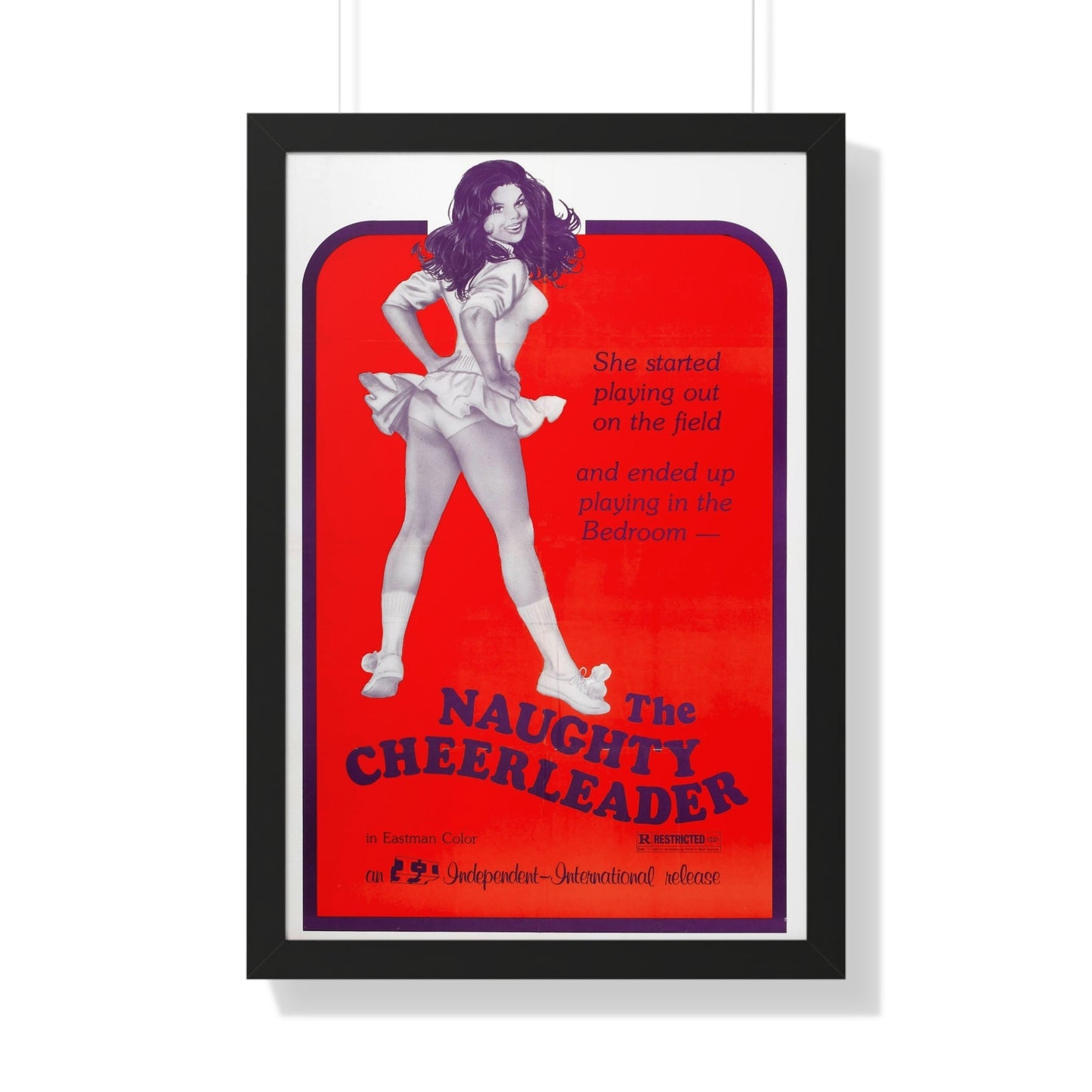 THE NAUGHTY CHEERLEADER 1970 - Framed Movie Poster-20" x 30"-The Sticker Space