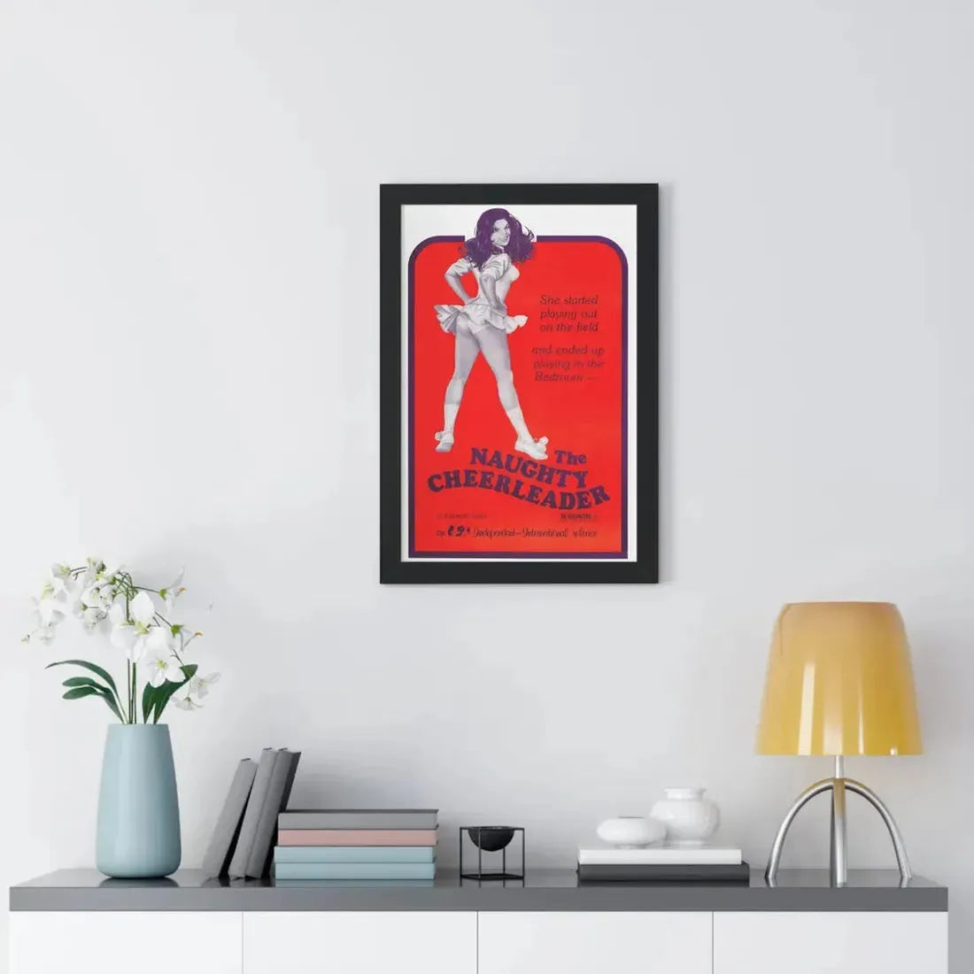 THE NAUGHTY CHEERLEADER 1970 - Framed Movie Poster - The Sticker Space