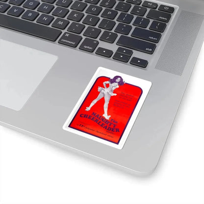THE NAUGHTY CHEERLEADER 1970 Movie Poster - STICKER Vinyl Kiss-Cut Decal - The Sticker Space