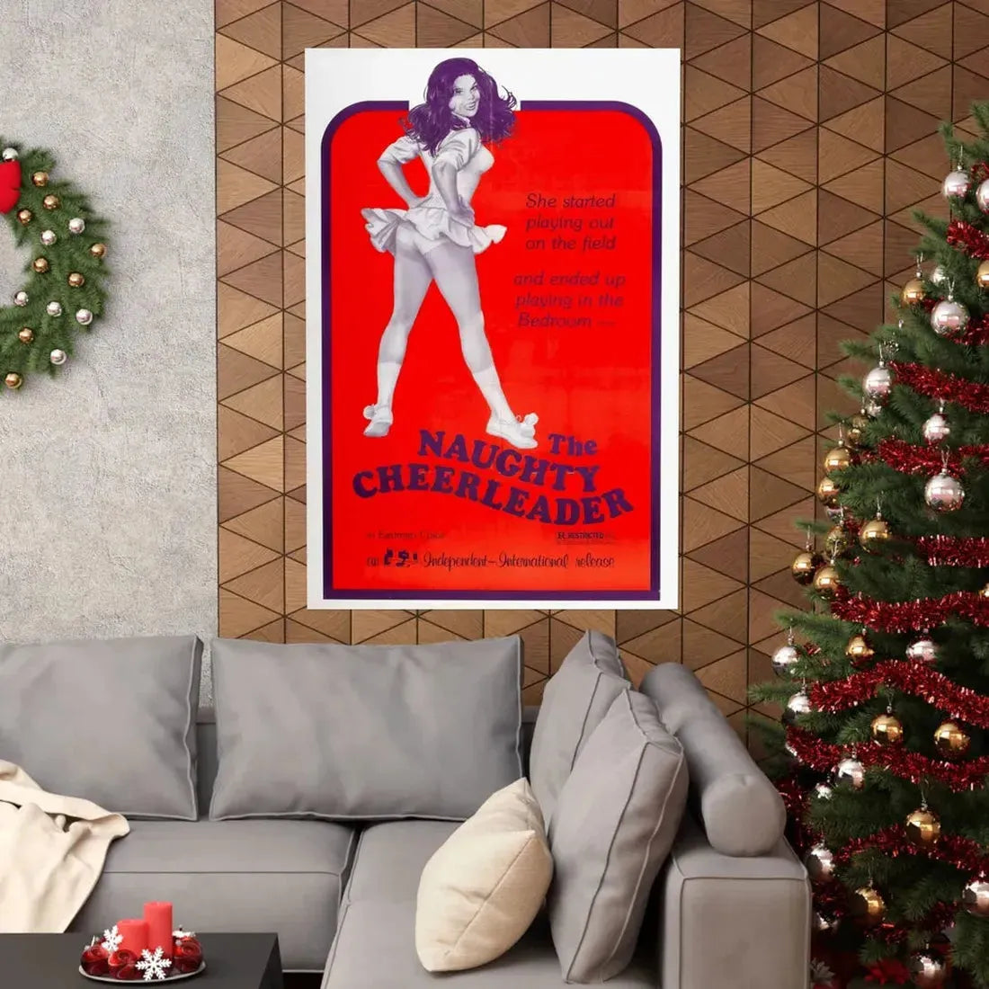 THE NAUGHTY CHEERLEADER 1970 - Paper Movie Poster - The Sticker Space
