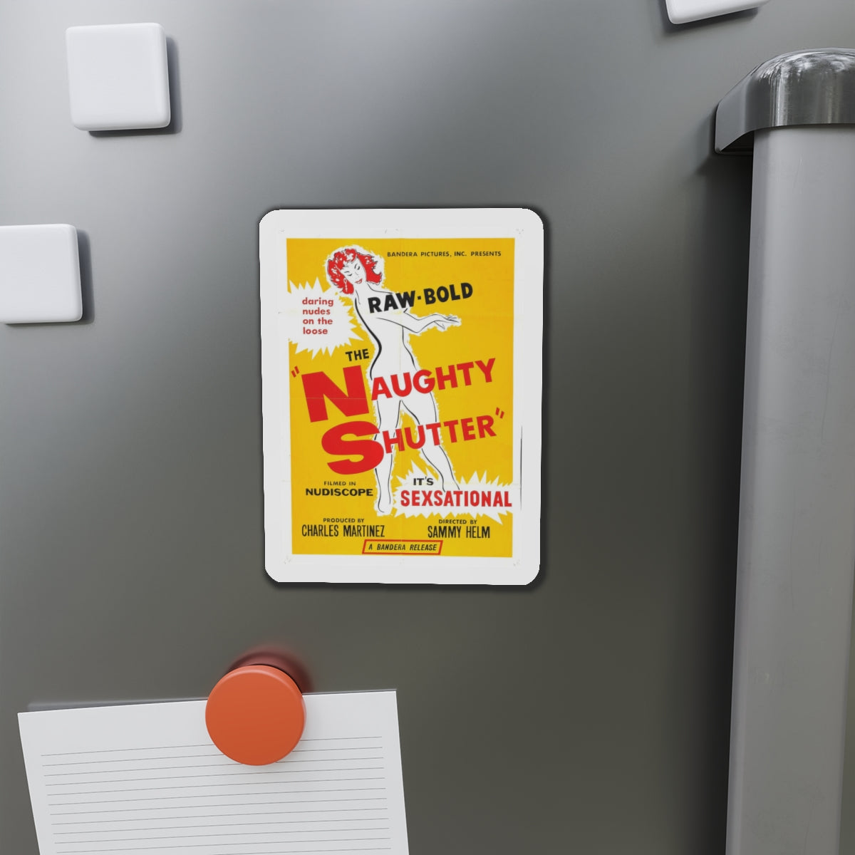 THE NAUGHTY SHUTTER 1963 Movie Poster - Refrigerator Magnet-The Sticker Space