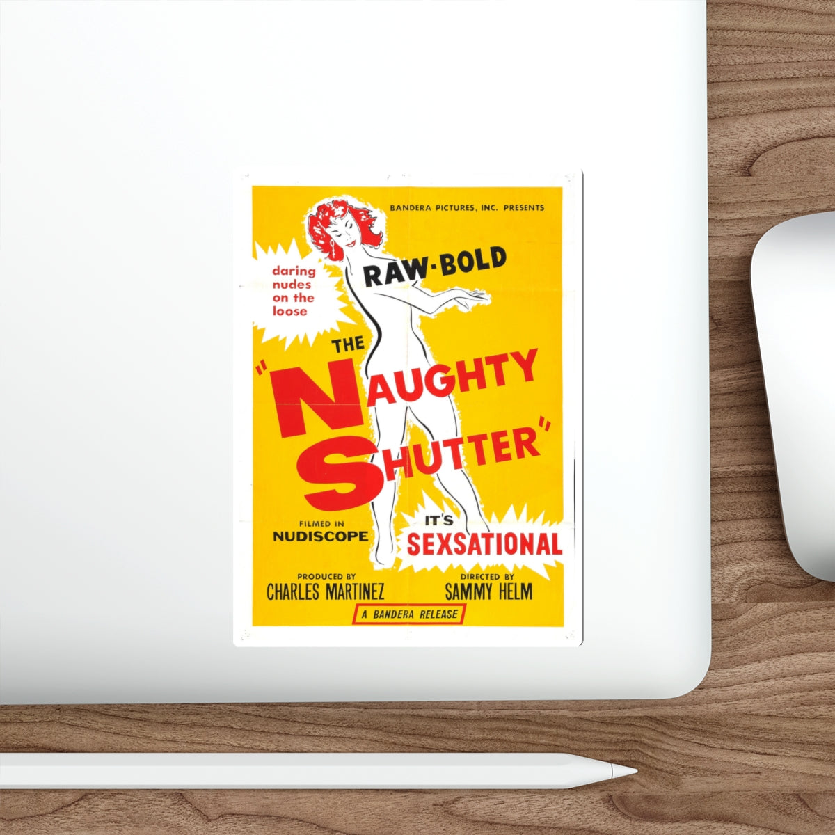 THE NAUGHTY SHUTTER 1963 Movie Poster STICKER Vinyl Die-Cut Decal-The Sticker Space