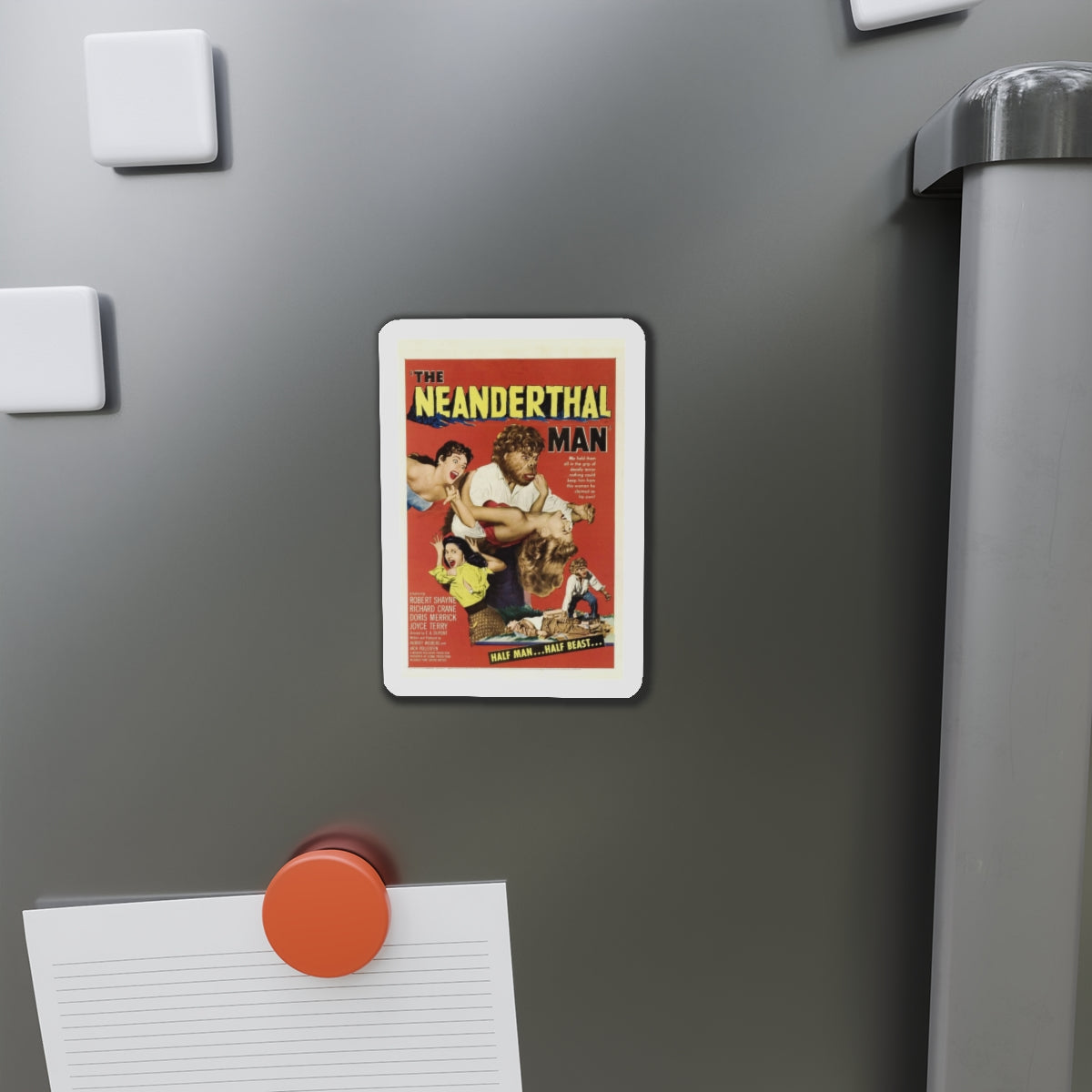 THE NEANDERTHAL MAN 1953 Movie Poster - Refrigerator Magnet-The Sticker Space