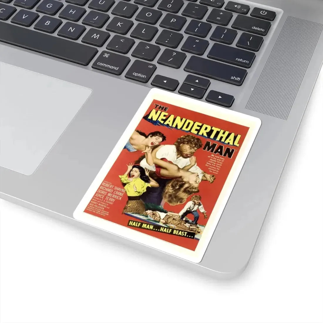 THE NEANDERTHAL MAN 1953 Movie Poster - STICKER Vinyl Kiss-Cut Decal - The Sticker Space