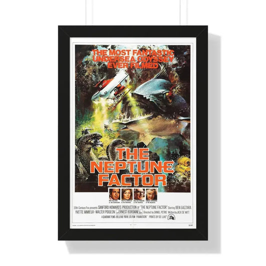 THE NEPTUNE FACTOR 1973 - Framed Movie Poster 16″ x 24″ Black - The Sticker Space