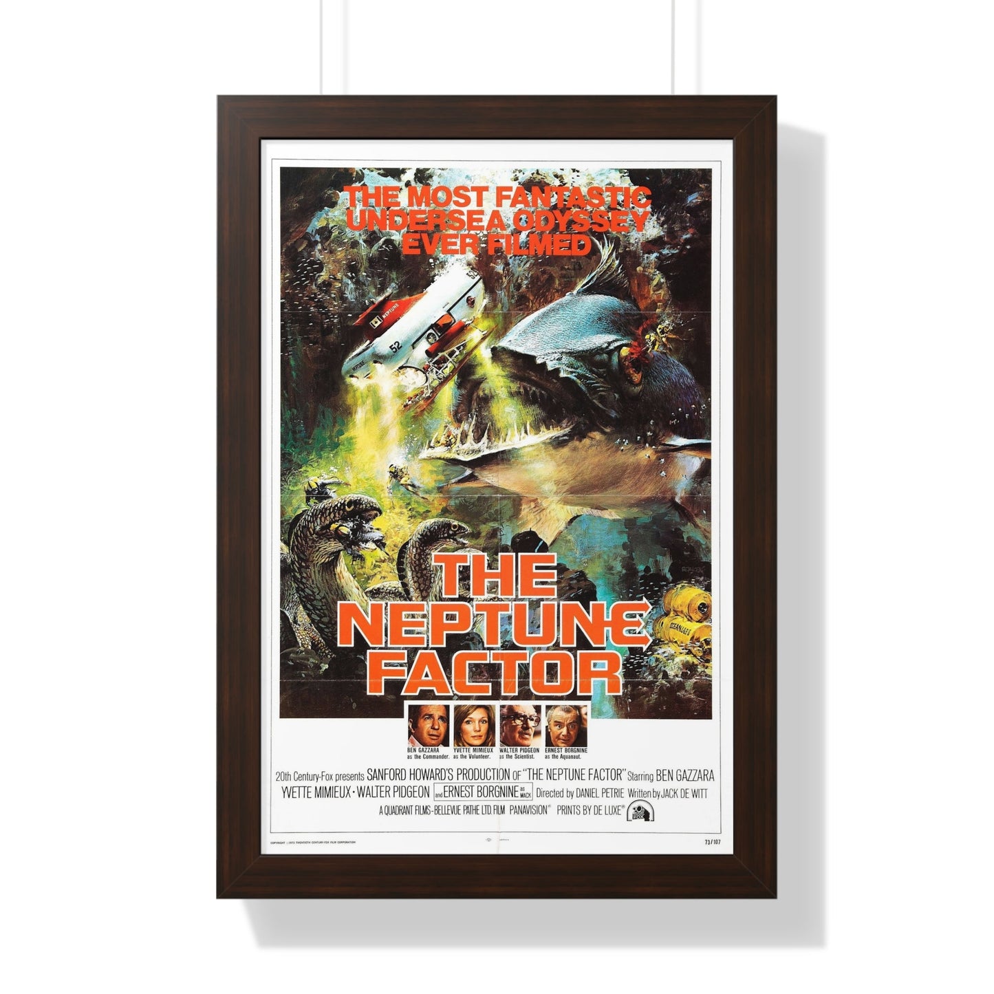 THE NEPTUNE FACTOR 1973 - Framed Movie Poster-16″ x 24″-The Sticker Space