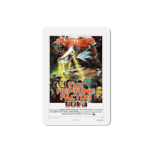 The Neptune Factor 1973 Movie Poster Die-Cut Magnet-2" x 2"-The Sticker Space