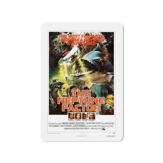 THE NEPTUNE FACTOR 1973 Movie Poster - Refrigerator Magnet 2 Inch Die-Cut - The Sticker Space