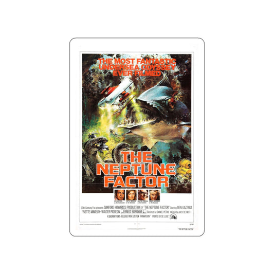 THE NEPTUNE FACTOR 1973 Movie Poster STICKER Vinyl Die-Cut Decal-White-The Sticker Space