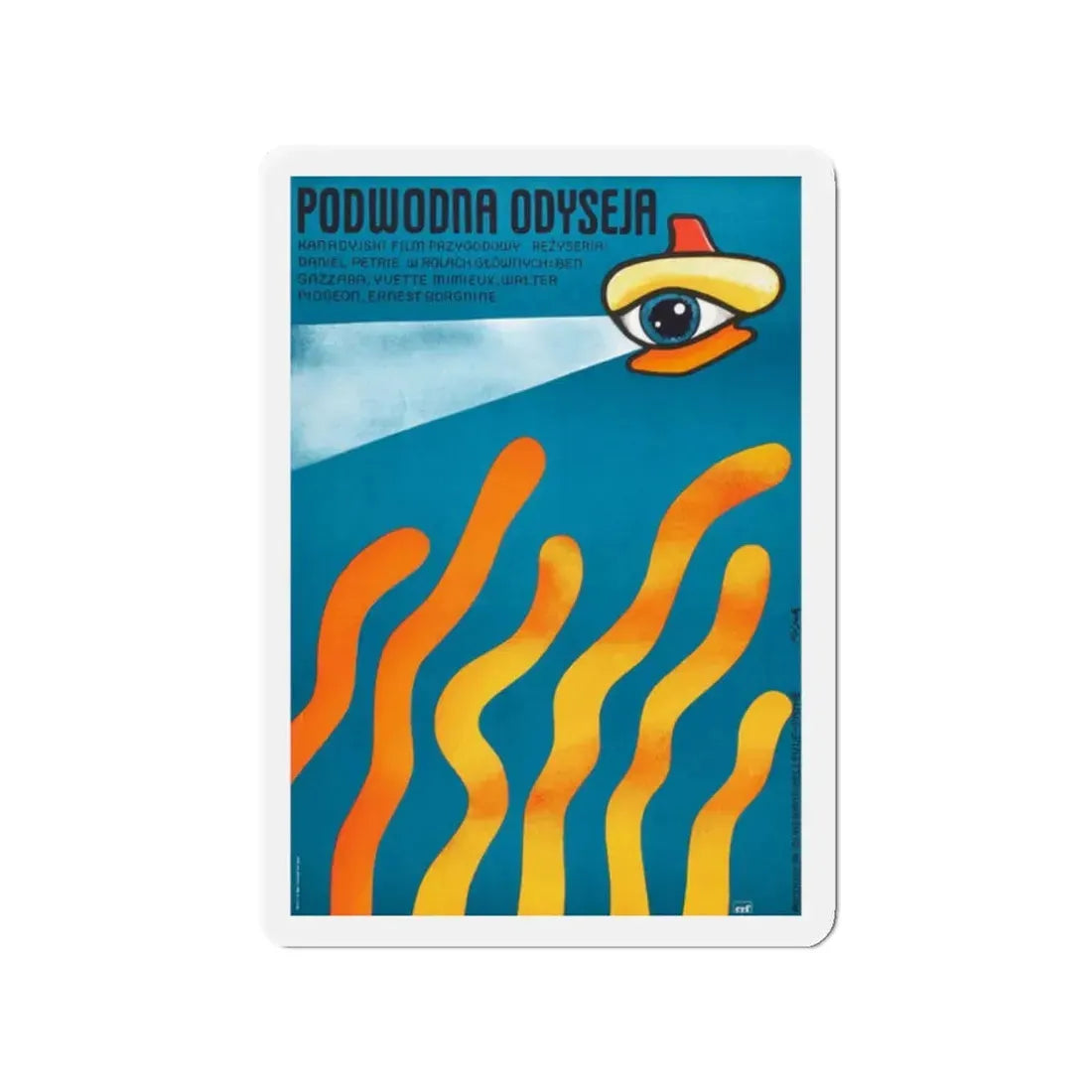 THE NEPTUNE FACTOR (POLISH) 1973 Movie Poster - Refrigerator Magnet 2 Inch Die-Cut - The Sticker Space