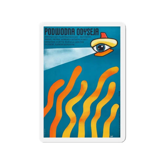 THE NEPTUNE FACTOR (POLISH) 1973 Movie Poster - Refrigerator Magnet 2 Inch Die-Cut - The Sticker Space