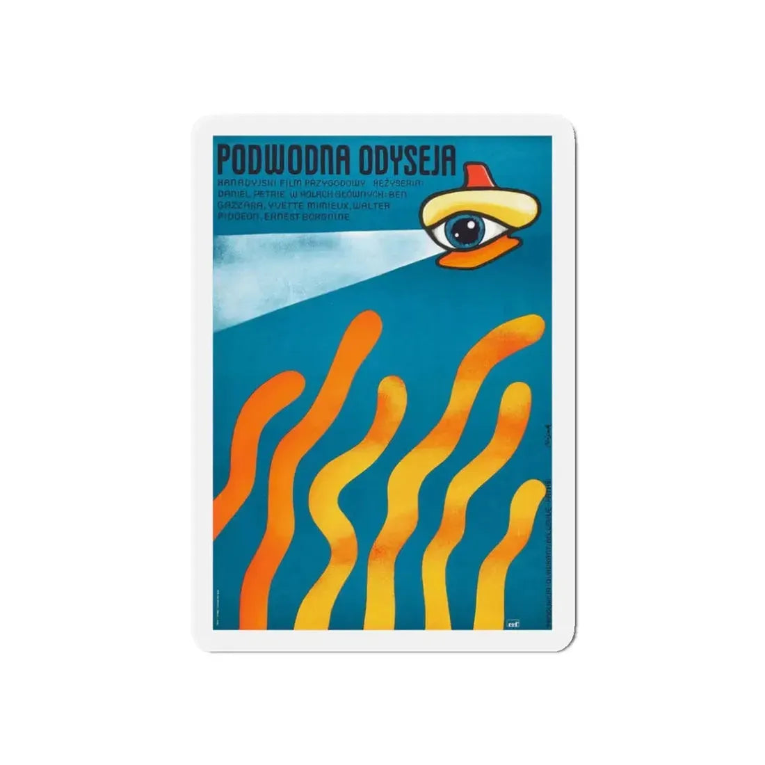 THE NEPTUNE FACTOR (POLISH) 1973 Movie Poster - Refrigerator Magnet 3 Inch Die-Cut - The Sticker Space