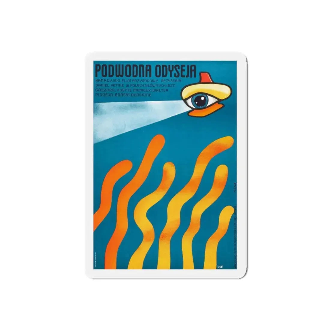 THE NEPTUNE FACTOR (POLISH) 1973 Movie Poster - Refrigerator Magnet 4 Inch Die-Cut - The Sticker Space