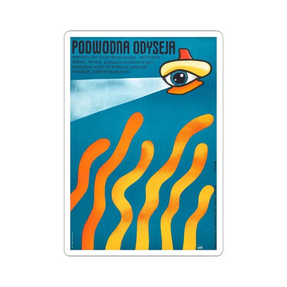 THE NEPTUNE FACTOR (POLISH) 1973 Movie Poster - STICKER Vinyl Kiss-Cut Decal 4 Inch White - The Sticker Space