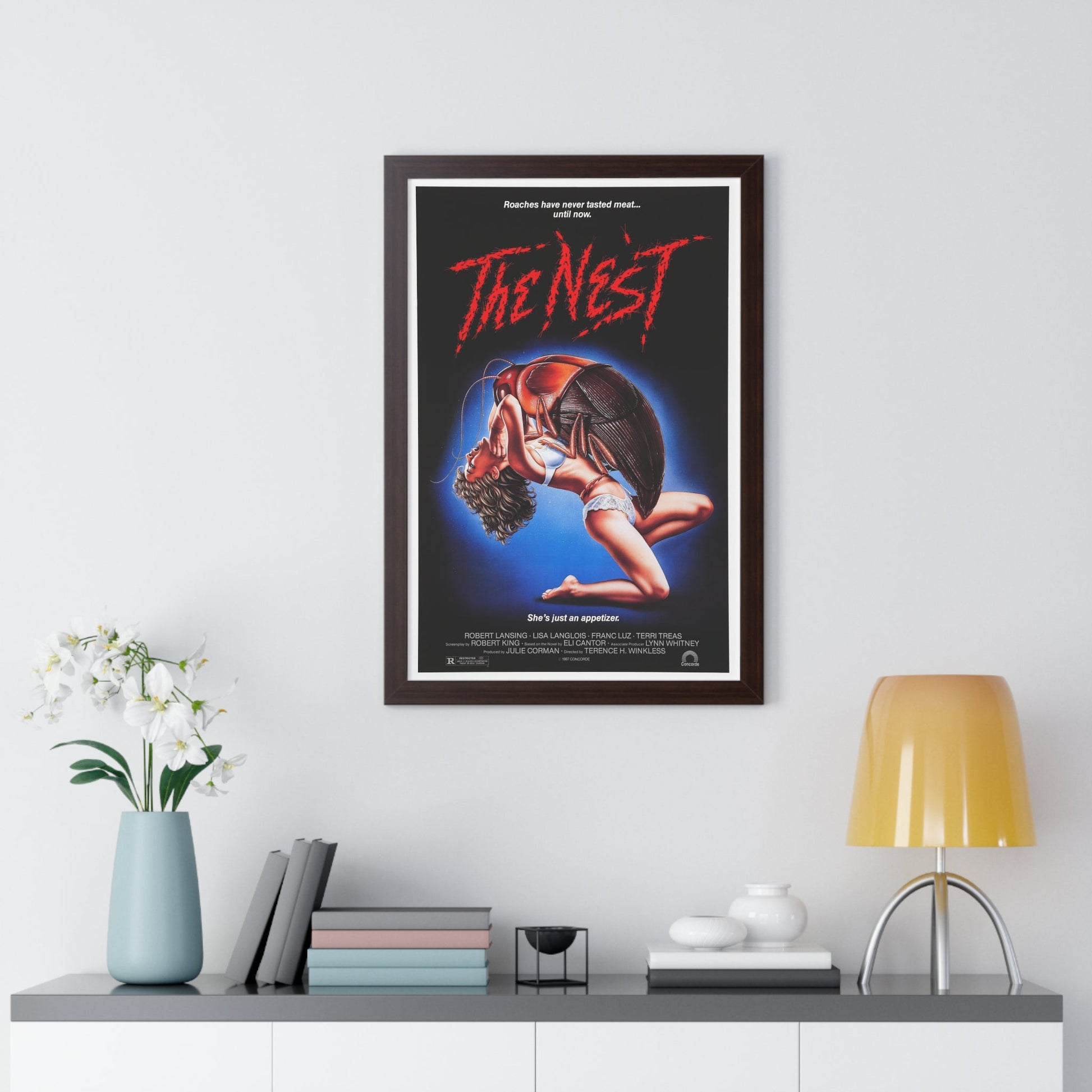 THE NEST 1987 - Framed Movie Poster-The Sticker Space