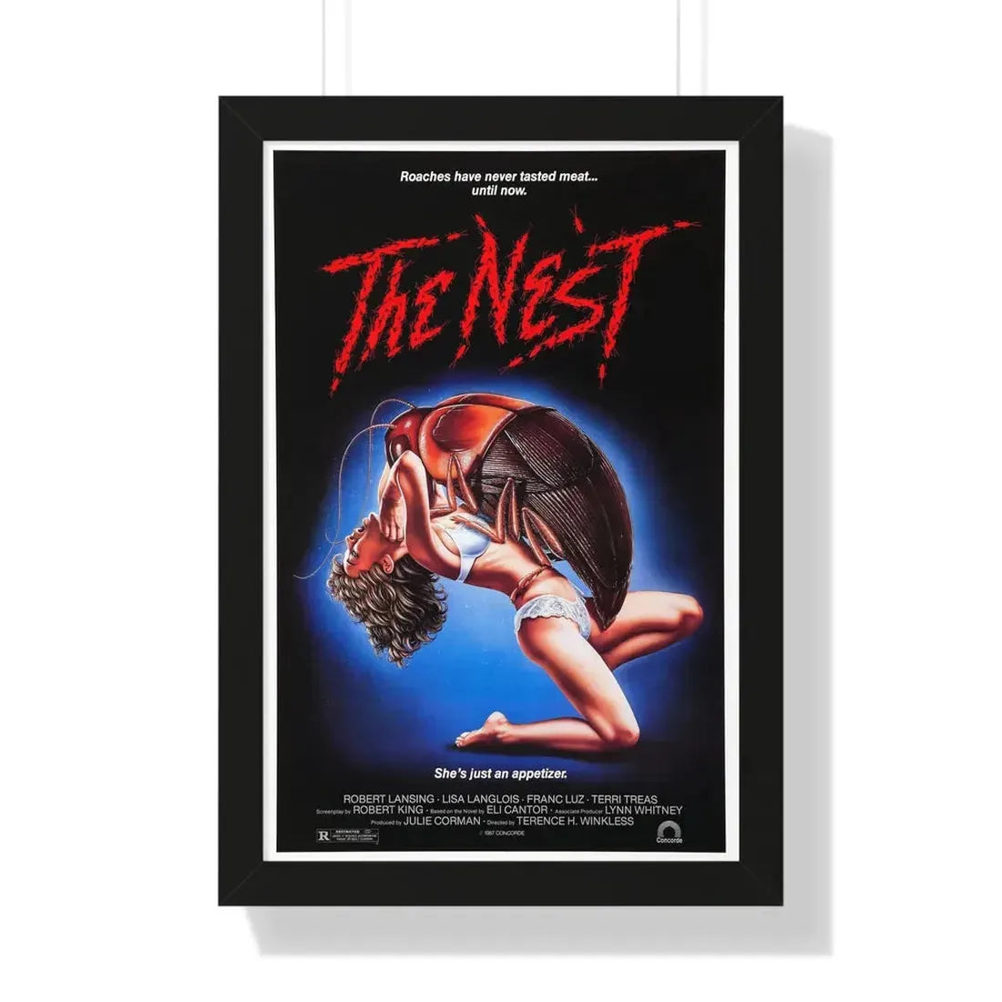 THE NEST 1987 - Framed Movie Poster 16″ x 24″ Black - The Sticker Space
