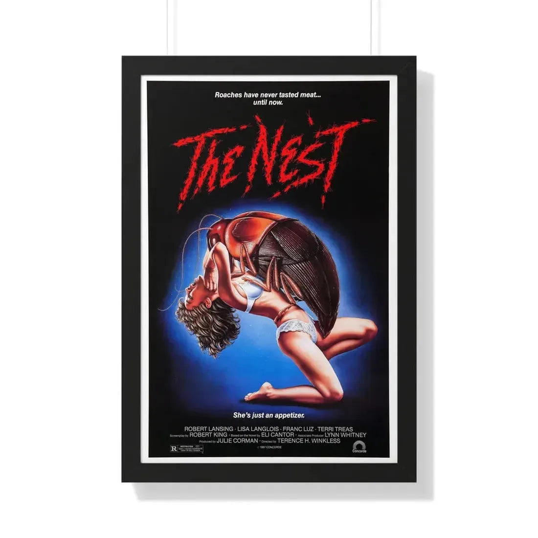 THE NEST 1987 - Framed Movie Poster 20" x 30" Black - The Sticker Space