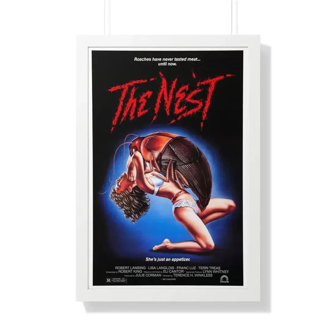THE NEST 1987 - Framed Movie Poster 20" x 30" White - The Sticker Space