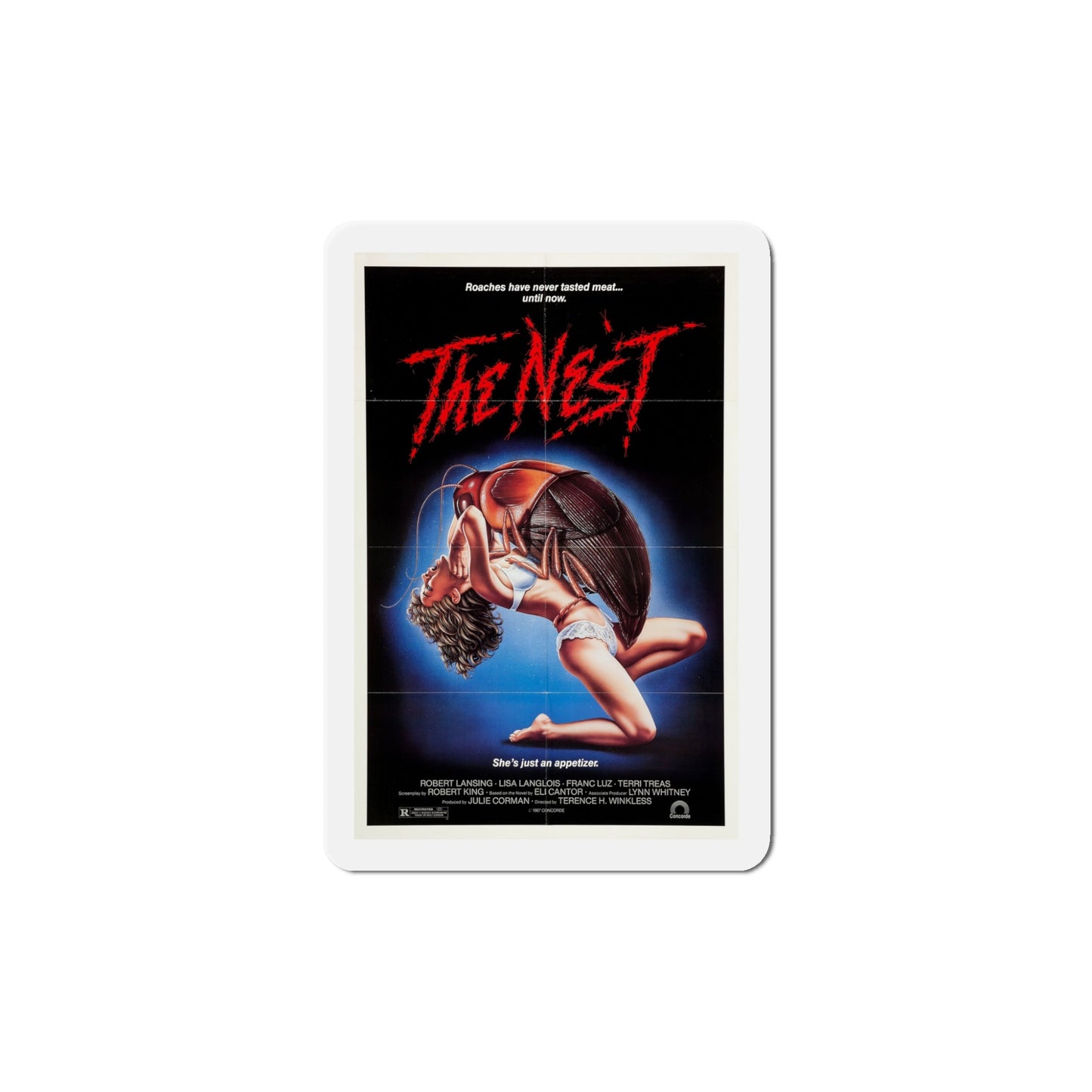 The Nest 1988 Movie Poster Die-Cut Magnet-5" x 5"-The Sticker Space