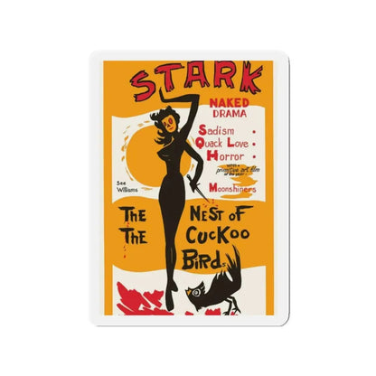 THE NEST OF THE CUCKOO BIRDS 1965 Movie Poster - Refrigerator Magnet 2 Inch Die-Cut - The Sticker Space