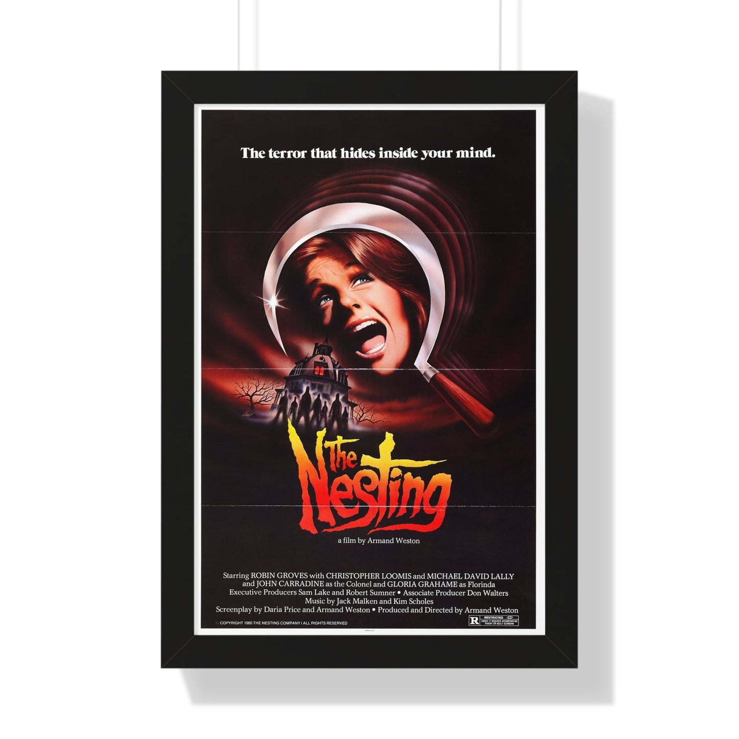 THE NESTING 1981 - Framed Movie Poster-16″ x 24″-The Sticker Space