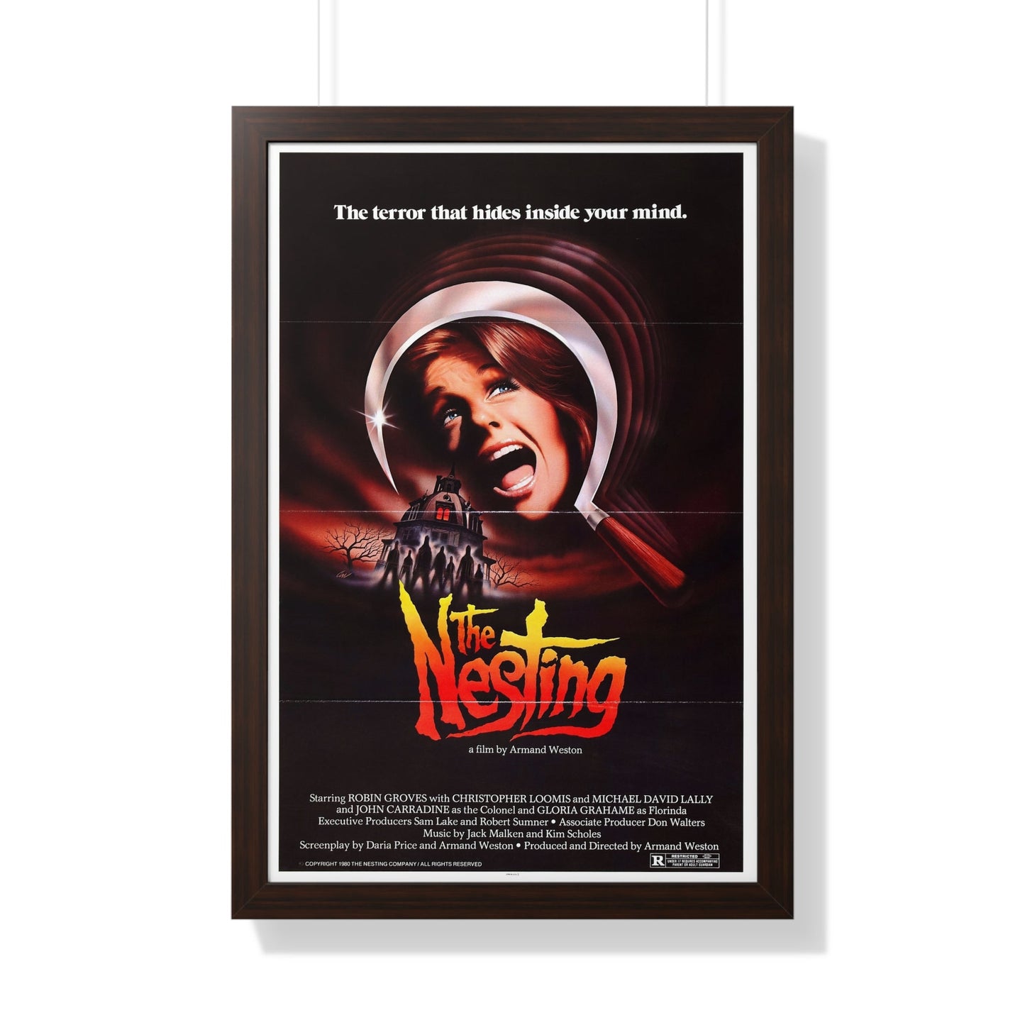 THE NESTING 1981 - Framed Movie Poster-20" x 30"-The Sticker Space