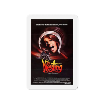 THE NESTING 1981 Movie Poster - Refrigerator Magnet 4 Inch Die-Cut - The Sticker Space