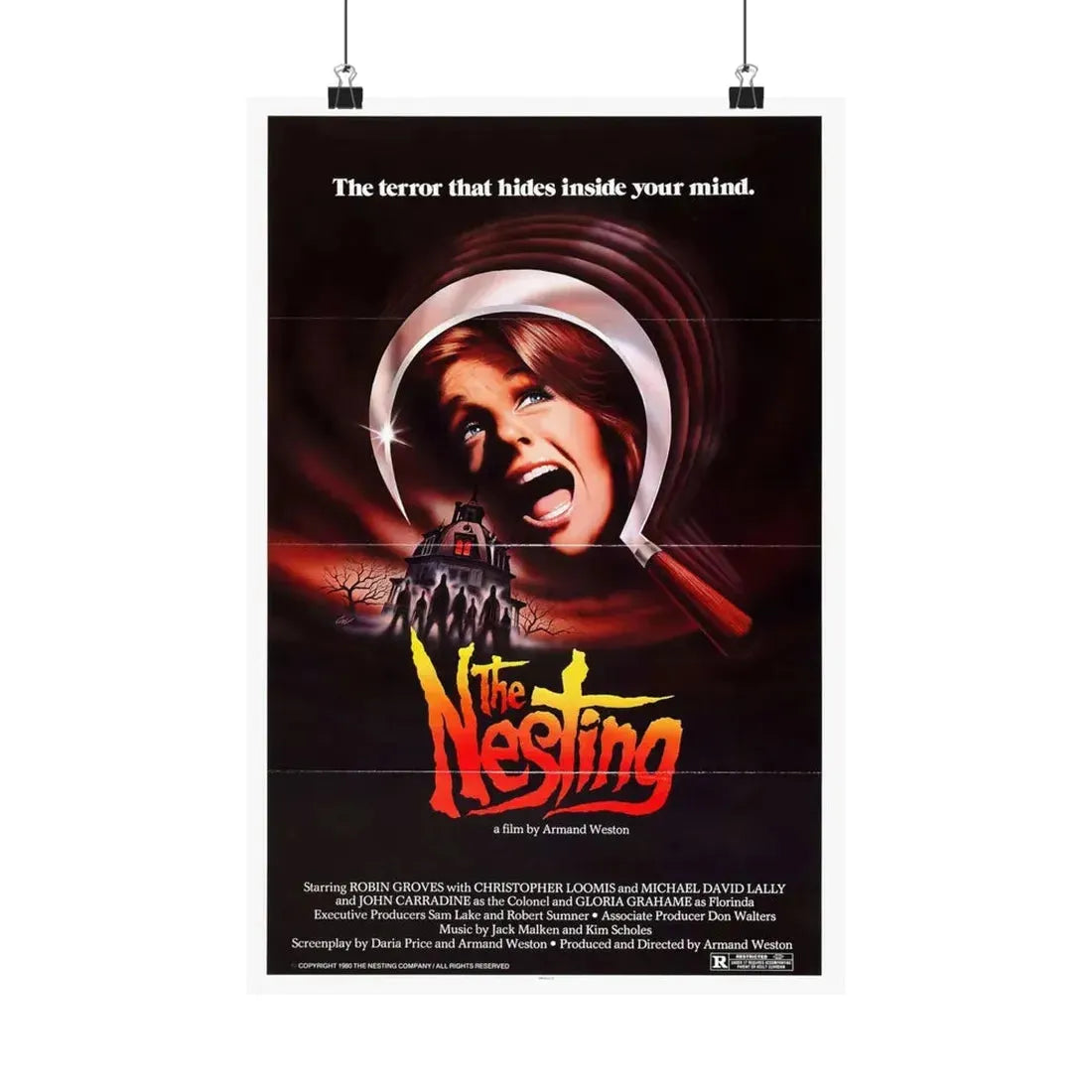 THE NESTING 1981 - Paper Movie Poster 12″ x 18″ Matte - The Sticker Space