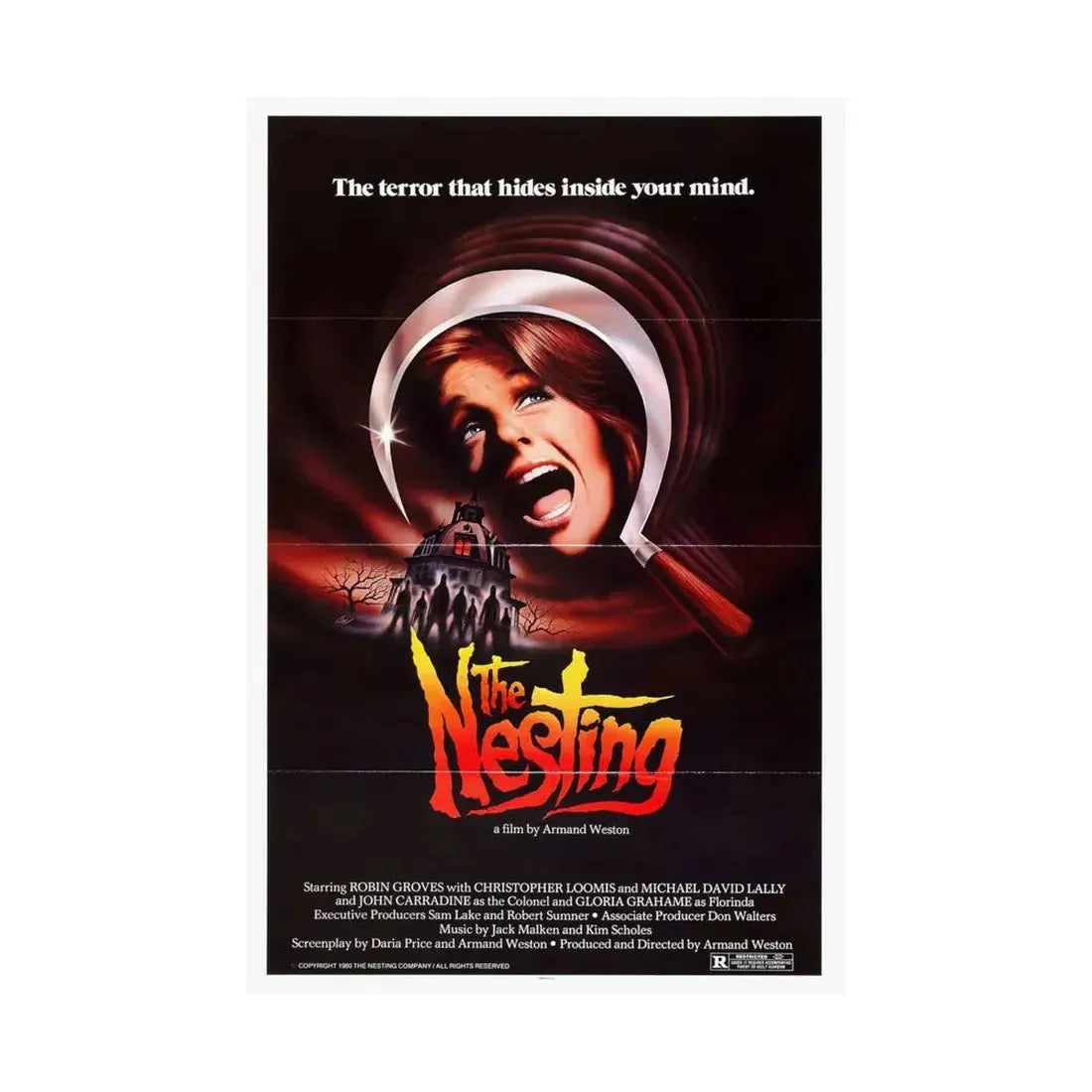 THE NESTING 1981 - Paper Movie Poster - The Sticker Space