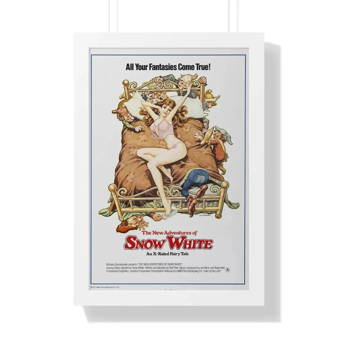 THE NEW ADVENTURES OF SNOW WHITE 1969 - Framed Movie Poster 16″ x 24″ White - The Sticker Space