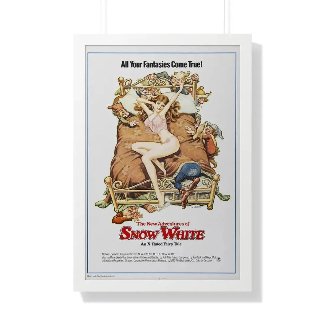 THE NEW ADVENTURES OF SNOW WHITE 1969 - Framed Movie Poster 20" x 30" White - The Sticker Space