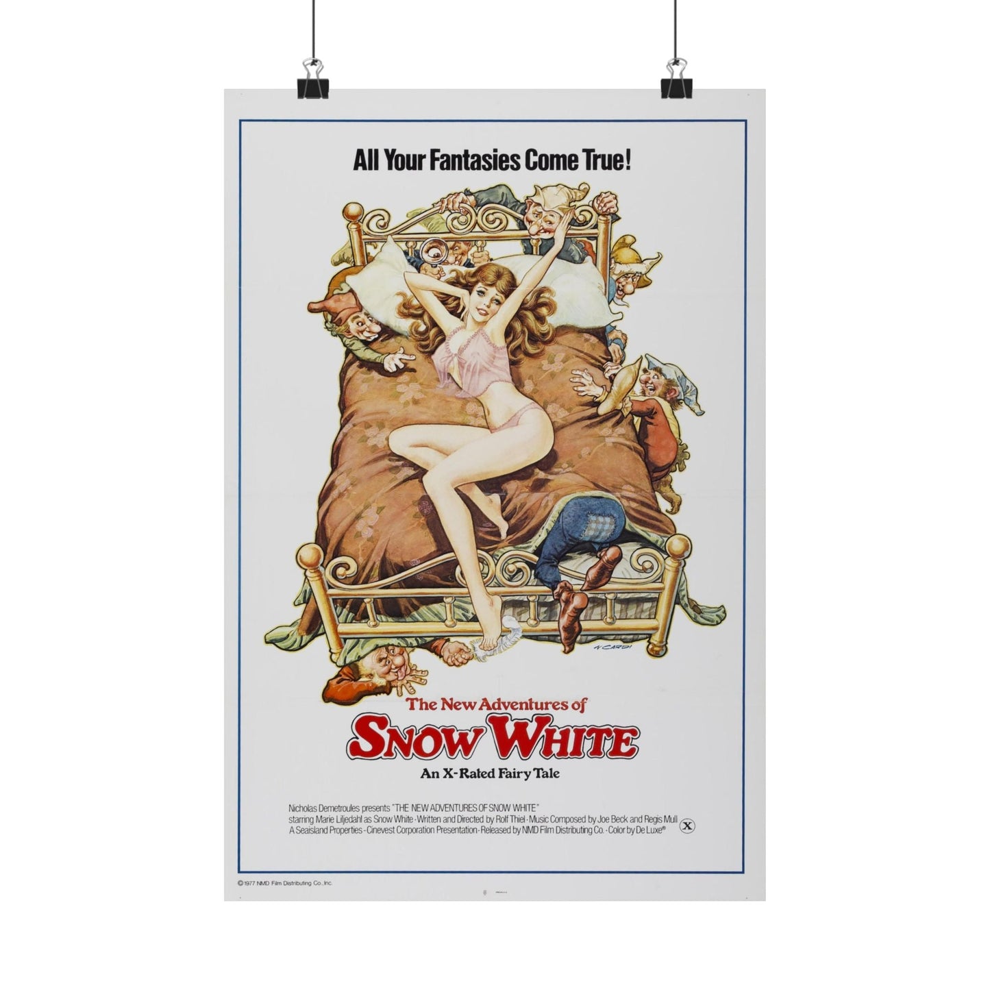 THE NEW ADVENTURES OF SNOW WHITE 1969 - Paper Movie Poster-12″ x 18″-The Sticker Space