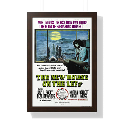 THE NEW HOUSE ON THE LEFT (NIGHT TRAIN MURDERS) 1975 - Framed Movie Poster-16″ x 24″-The Sticker Space