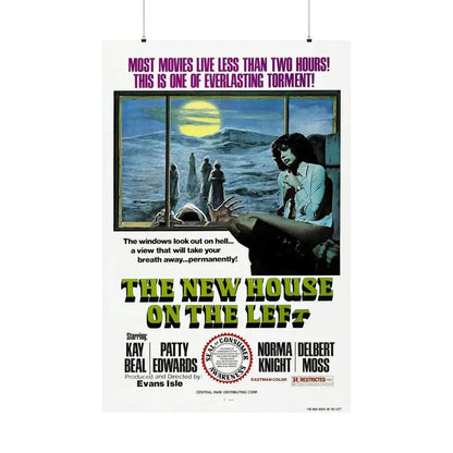THE NEW HOUSE ON THE LEFT (NIGHT TRAIN MURDERS) 1975 - Paper Movie Poster 36" x 54" Matte - The Sticker Space