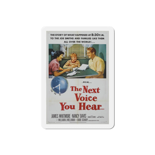 The Next Voice You Hear 1950 Movie Poster Die-Cut Magnet-2 Inch-The Sticker Space