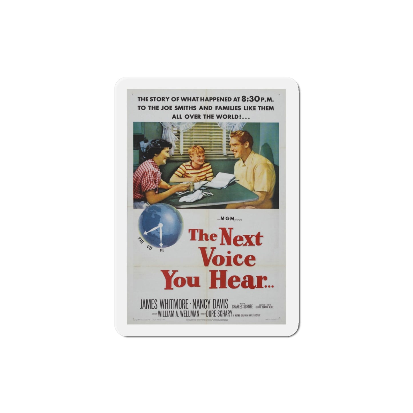 The Next Voice You Hear 1950 Movie Poster Die-Cut Magnet-3 Inch-The Sticker Space