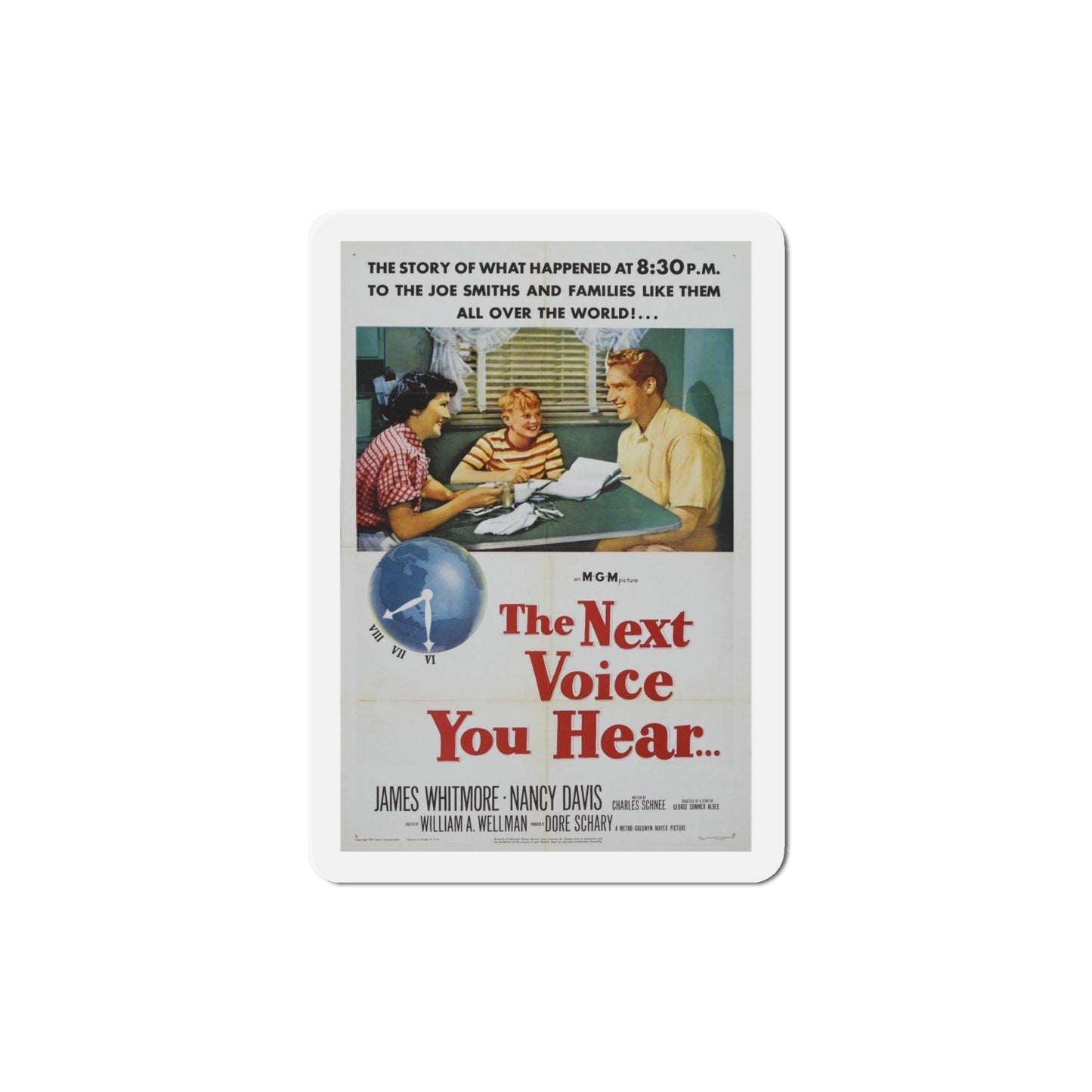 The Next Voice You Hear 1950 Movie Poster Die-Cut Magnet-4 Inch-The Sticker Space