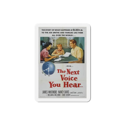 The Next Voice You Hear 1950 Movie Poster Refrigerator Magnet 3 Inch - The Sticker Space