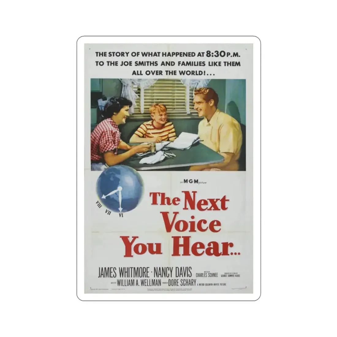 The Next Voice You Hear 1950 Movie Poster STICKER Vinyl Die-Cut Decal 2 Inch - The Sticker Space