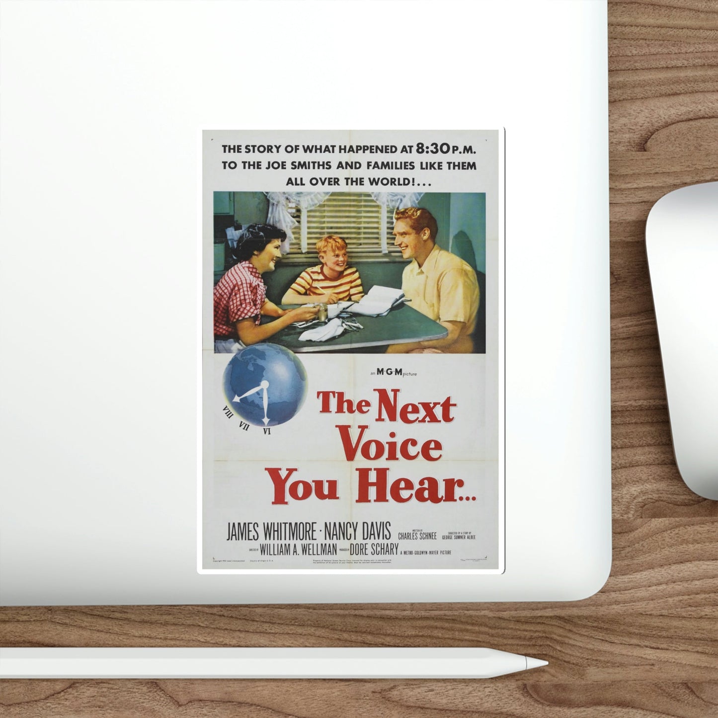 The Next Voice You Hear 1950 Movie Poster STICKER Vinyl Die-Cut Decal-The Sticker Space