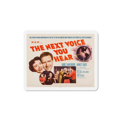 The Next Voice You Hear 1950 v2 Movie Poster Refrigerator Magnet 3 Inch - The Sticker Space